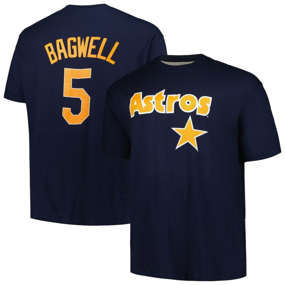 Jeff Bagwell Houston Astros Profile Big & Tall Cooperstown Collection Player Name & Number T-Shirt - Navy - MLB Online