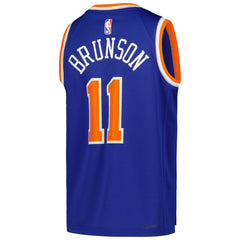 Jalen Brunson New York Knicks Youth Swingman Jersey Icon Edition Blue | Nike for sale