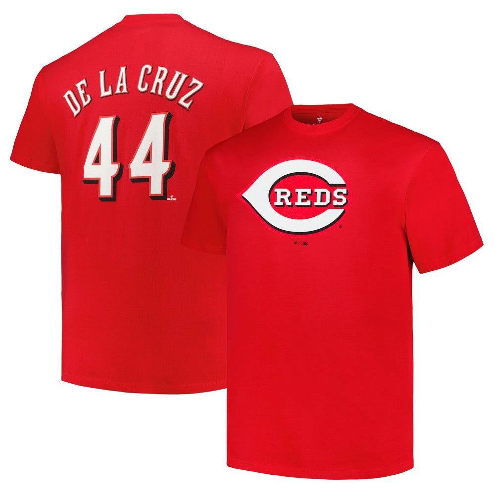 Elly De La Cruz Cincinnati Reds Fanatics Big & Tall Name & Number T-Shirt - Red - Fanatics Lifestyle