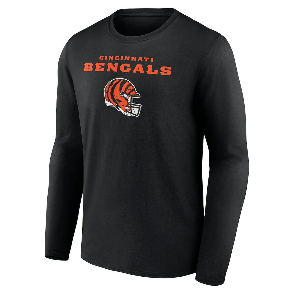 Joe Burrow Cincinnati Bengals Team Wordmark Long Sleeve T-Shirt Black