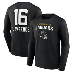 Trevor Lawrence Jacksonville Jaguars Team Wordmark Long Sleeve T-Shirt Black