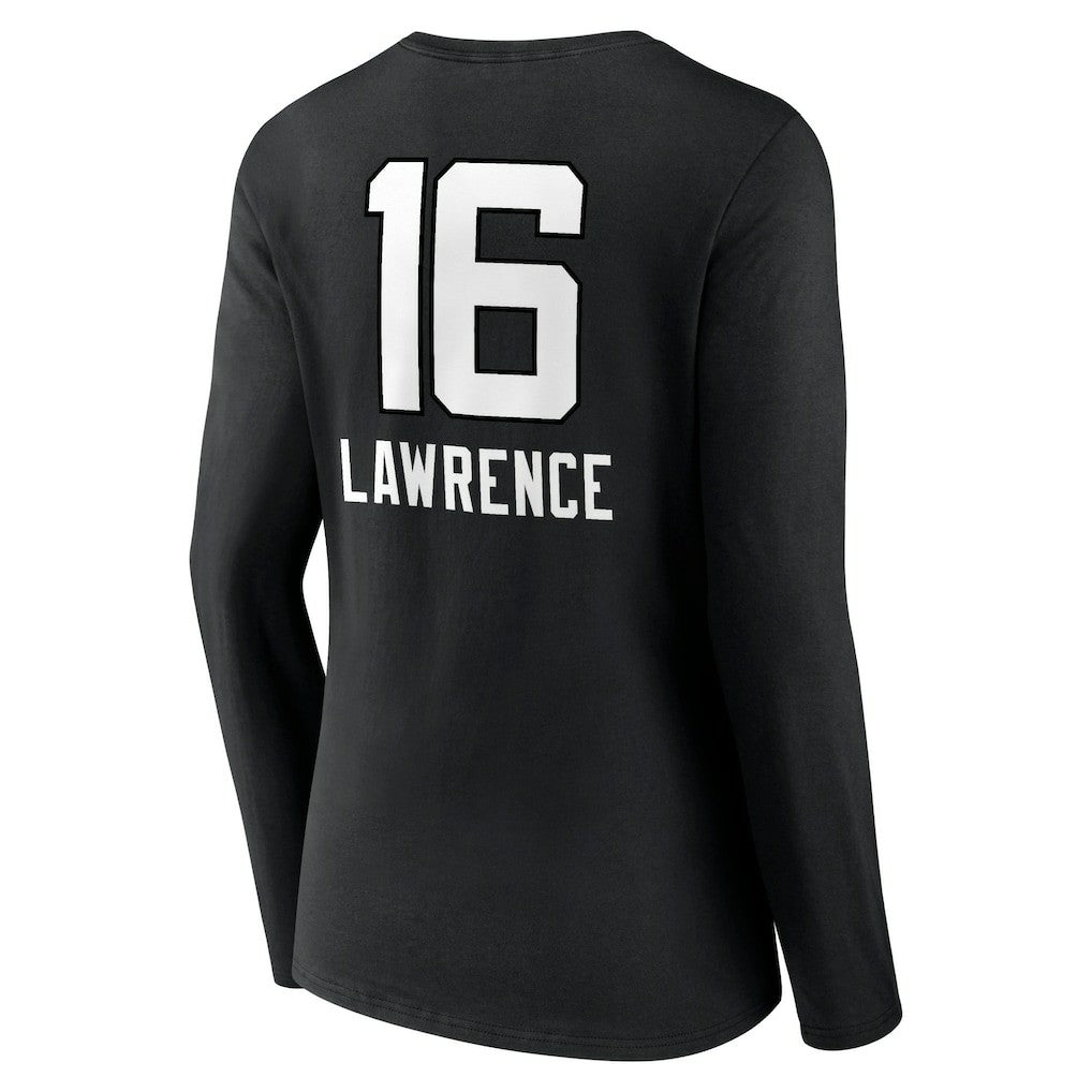 Trevor Lawrence Jacksonville Jaguars Women's Team Wordmark Long Sleeve V-Neck T-Shirt Black