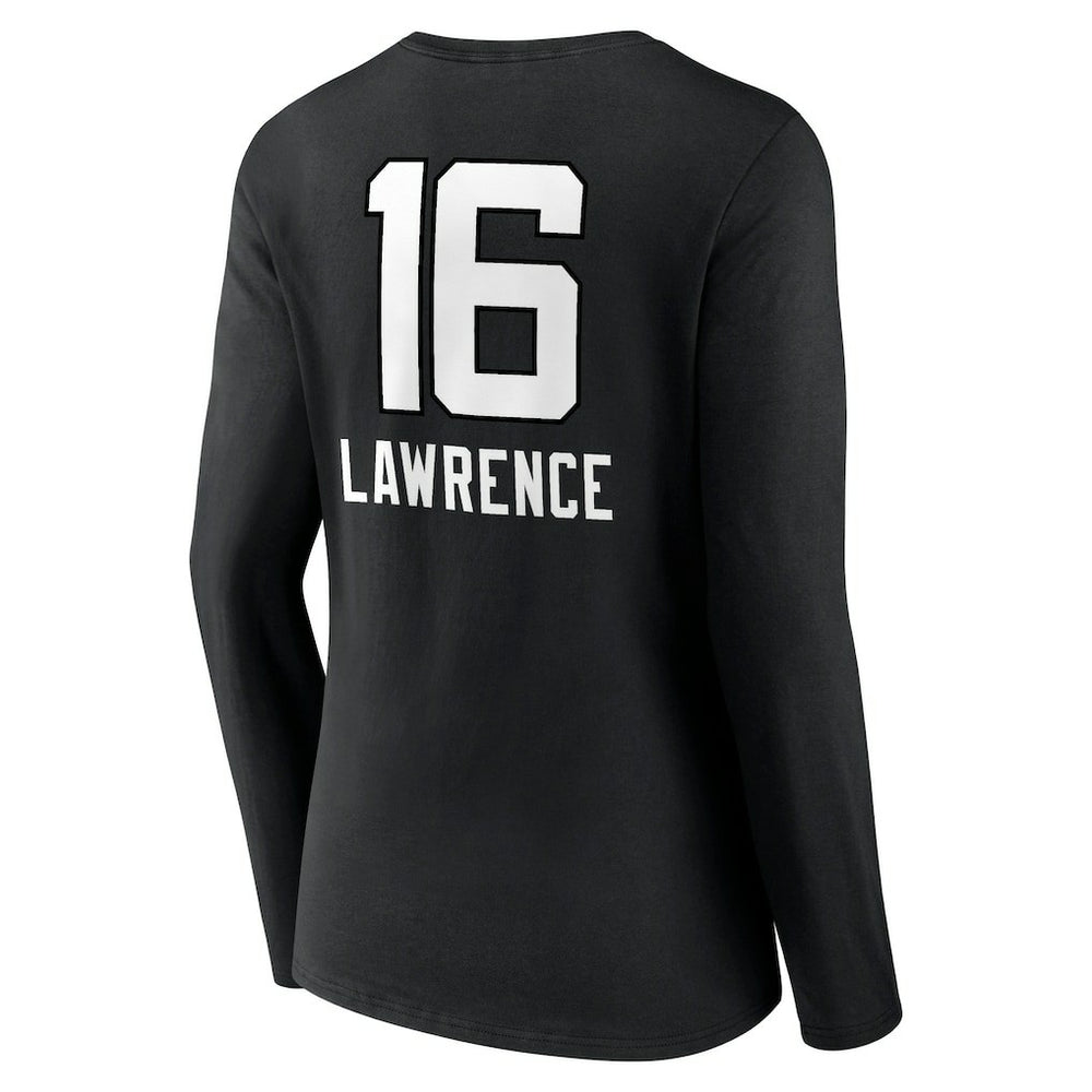 Trevor Lawrence Jacksonville Jaguars Women's Team Wordmark Long Sleeve V-Neck T-Shirt Black