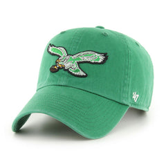 47 brand Philadelphia Eagles '47 Clean Up Adjustable Hat Kelly Green