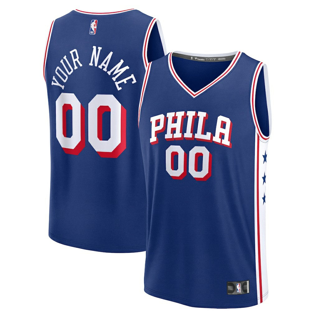 Philadelphia 76ers Fast Break Custom Jersey Icon Edition Blue | Fanatics Lifestyle