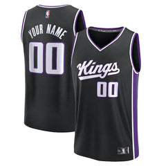Sacramento Kings Fast Break Custom Jersey Icon Edition Black | Fanatics