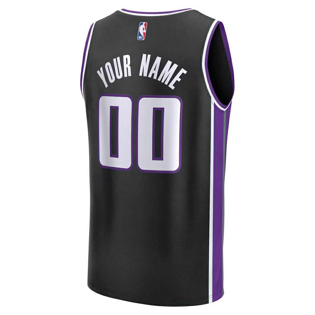Sacramento Kings Fast Break Custom Jersey Icon Edition Black | Fanatics