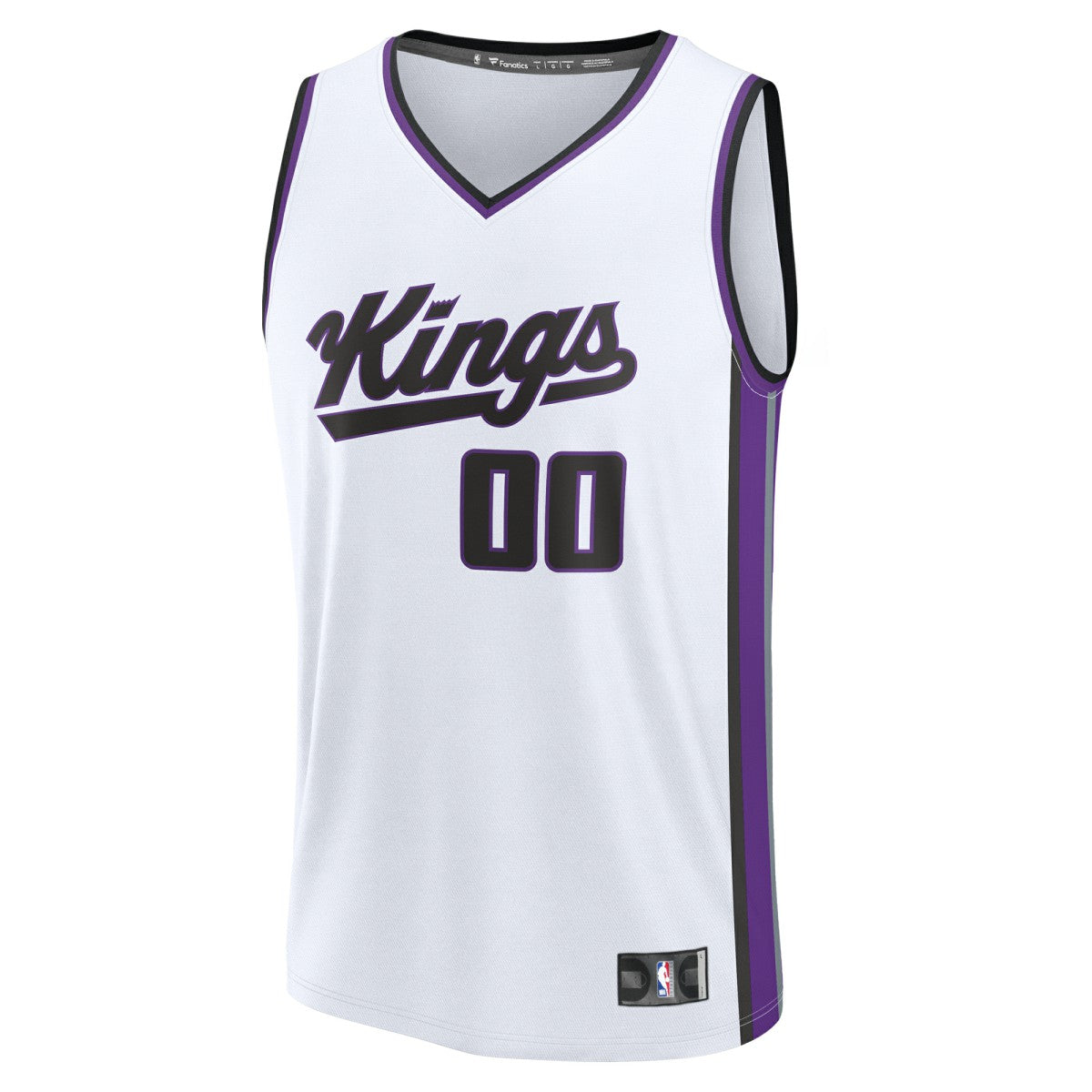 Sacramento Kings Fast Break Custom Jersey Association Edition White | Fanatics
