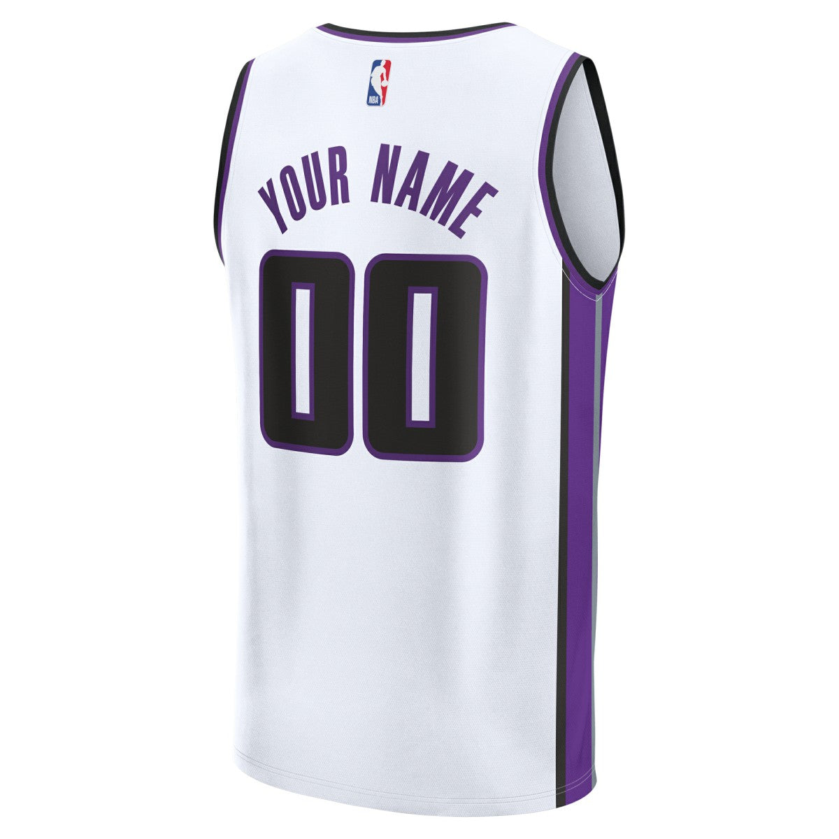 Sacramento Kings Fast Break Custom Jersey Association Edition White | Fanatics