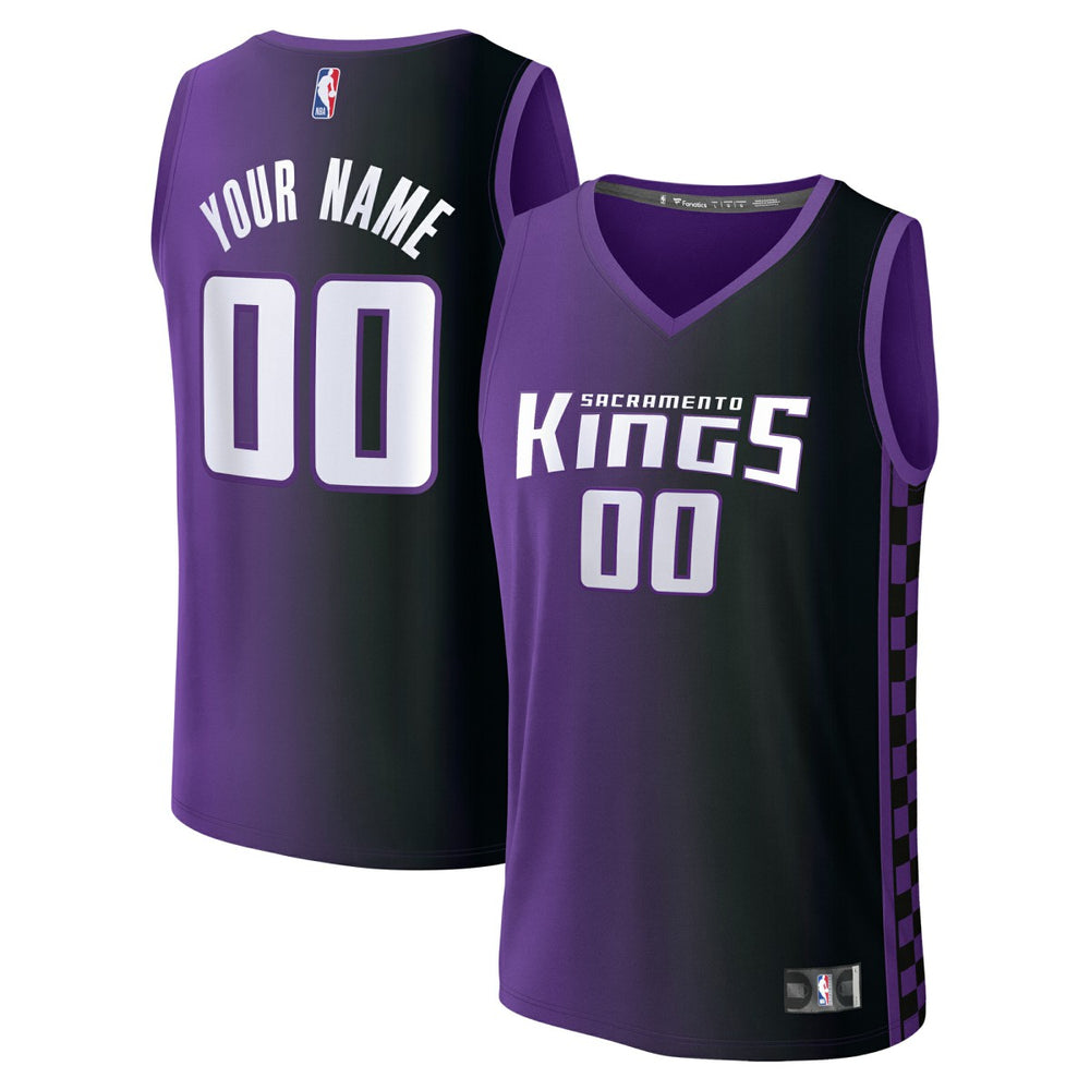 Sacramento Kings Youth Fast Break Custom Replica Jersey Purple Statement Edition | Fanatics discount
