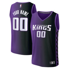 Sacramento Kings Youth Fast Break Custom Replica Jersey Purple Statement Edition | Fanatics discount