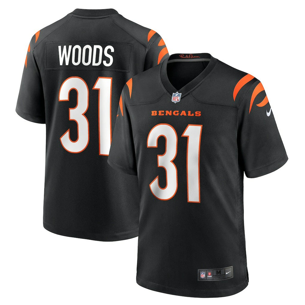 Nike Ickey Woods Cincinnati Bengals Retired Player Game Jersey Black