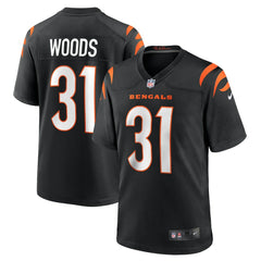 Nike Ickey Woods Cincinnati Bengals Retired Player Game Jersey Black