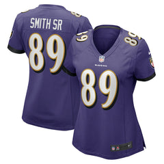 Nike Steve Smith Sr. Baltimore Ravens Women's Retired Player Game Jersey Purple