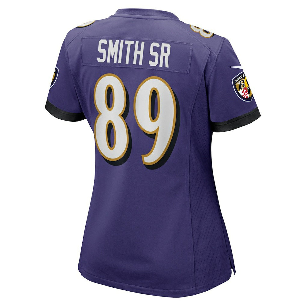 Nike Steve Smith Sr. Baltimore Ravens Women's Retired Player Game Jersey Purple