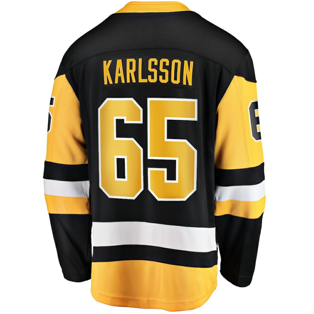 Erik Karlsson Pittsburgh Penguins Fanatics Home Breakaway Jersey - Black - NHL 200479093