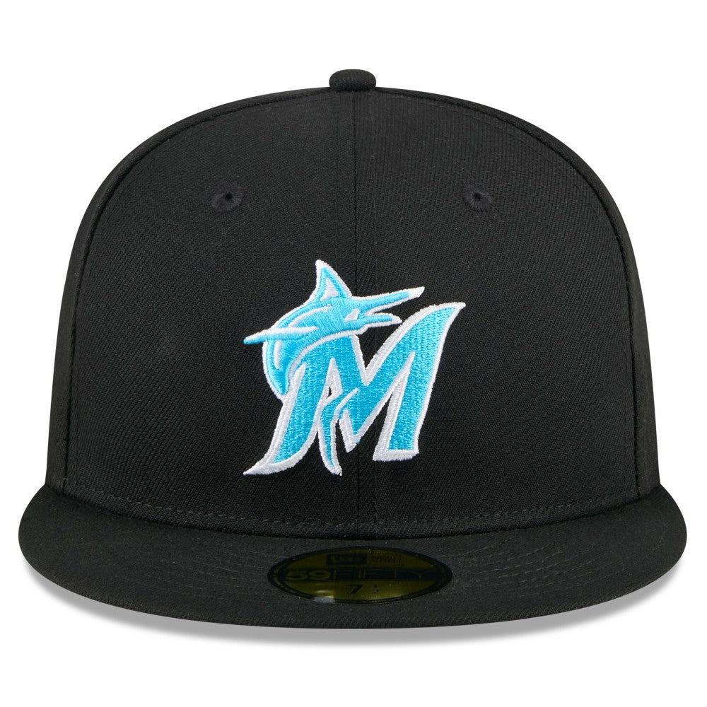 Miami Marlins New Era 2024 Father's Day 59FIFTY Fitted Hat - Black - New Era on Sale