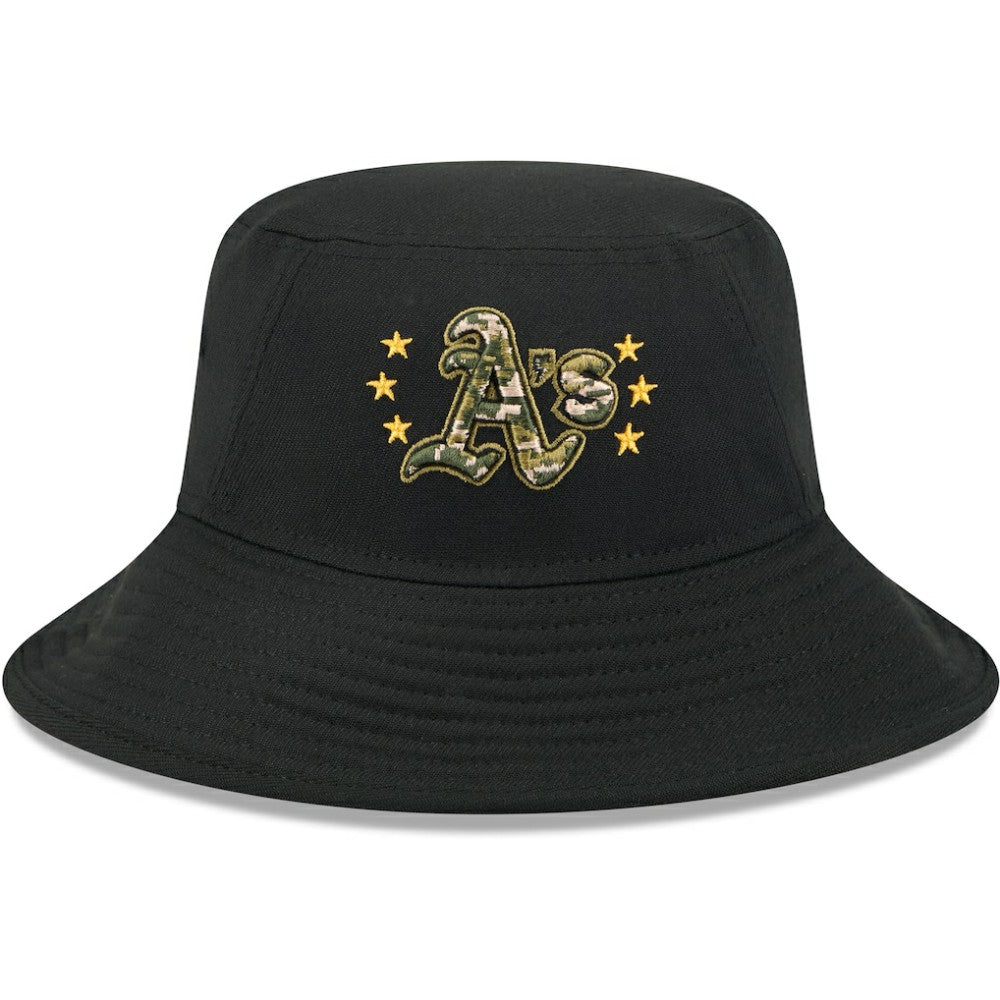Athletics New Era 2024 Armed Forces Day Bucket Hat - Black - New Era Discount