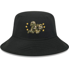 Athletics New Era 2024 Armed Forces Day Bucket Hat - Black - New Era Discount