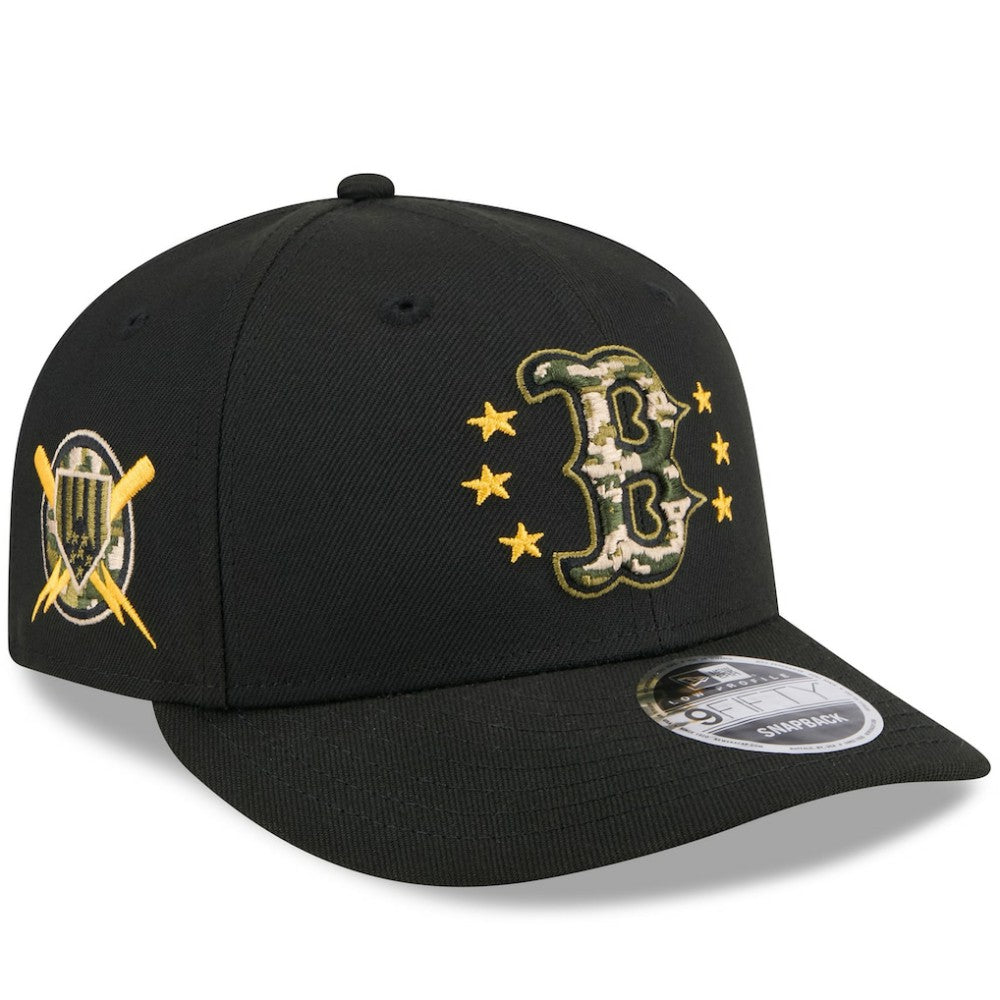 Boston Red Sox New Era 2024 Armed Forces Day Low Profile 9FIFTY Snapback Hat - Black - New Era on Sale