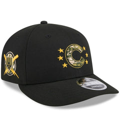 Chicago Cubs New Era 2024 Armed Forces Day Low Profile 9FIFTY Snapback Hat - Black - New Era Discount