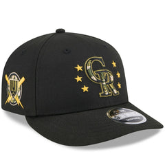 Colorado Rockies New Era 2024 Armed Forces Day Low Profile 9FIFTY Snapback Hat - Black - New Era on Sale