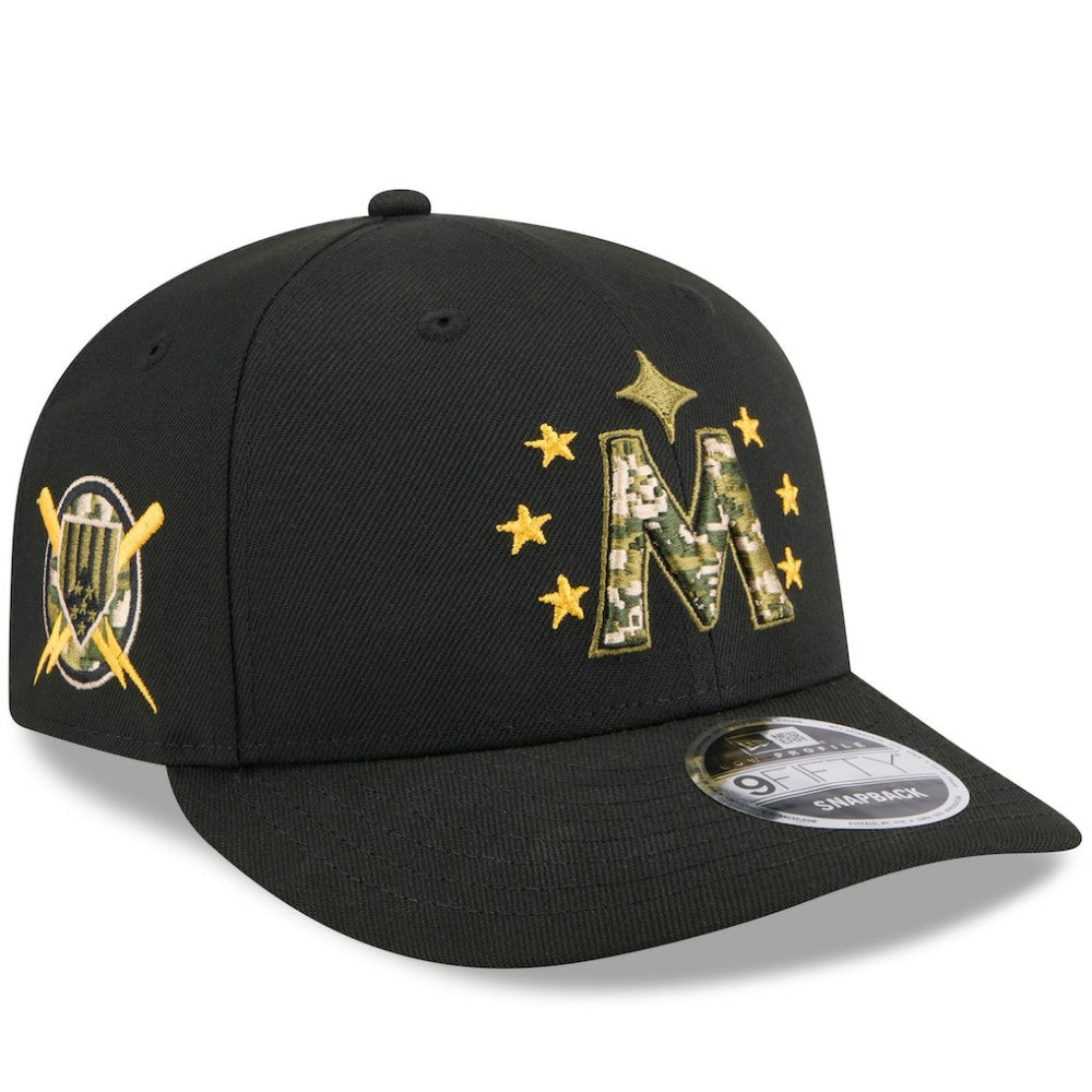 Minnesota Twins New Era 2024 Armed Forces Day Low Profile 9FIFTY Snapback Hat - Black - New Era Online