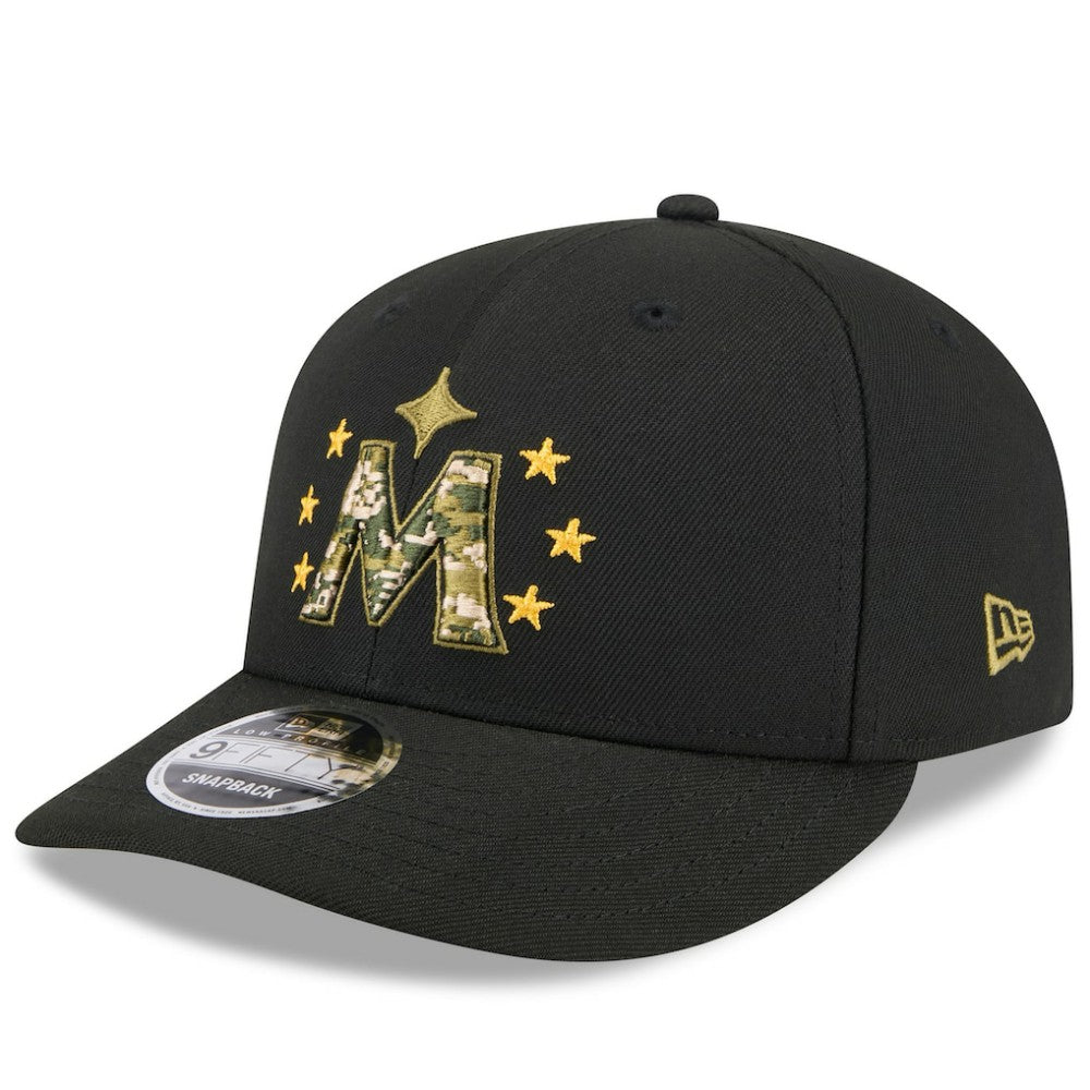 Minnesota Twins New Era 2024 Armed Forces Day Low Profile 9FIFTY Snapback Hat - Black - New Era Online