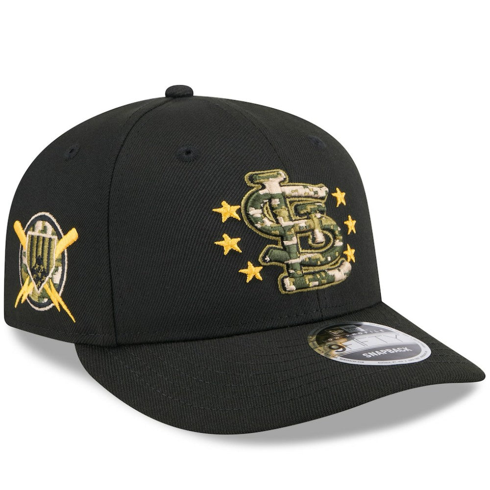 St. Louis Cardinals New Era 2024 Armed Forces Day Low Profile 9FIFTY Snapback Hat - Black - New Era on Sale