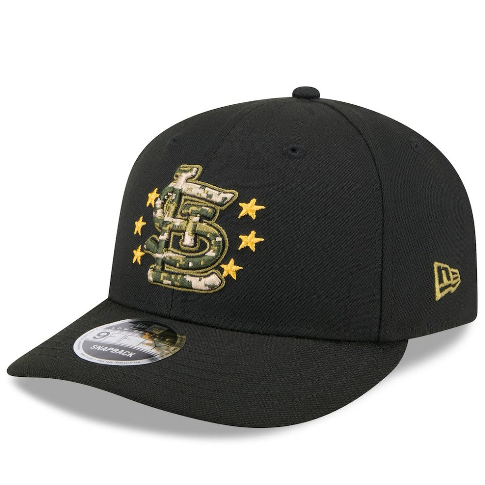 St. Louis Cardinals New Era 2024 Armed Forces Day Low Profile 9FIFTY Snapback Hat - Black - New Era on Sale