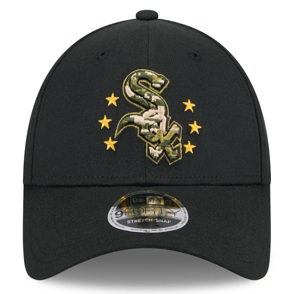 Chicago White Sox New Era 2024 Armed Forces Day 9FORTY Adjustable Hat - Black - New Era Sale
