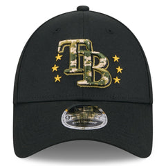 Tampa Bay Rays New Era 2024 Armed Forces Day 9FORTY Adjustable Hat - Black - New Era Sale