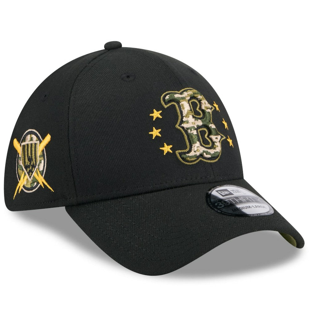 Boston Red Sox New Era 2024 Armed Forces Day 39THIRTY Flex Hat - Black - New Era Sale