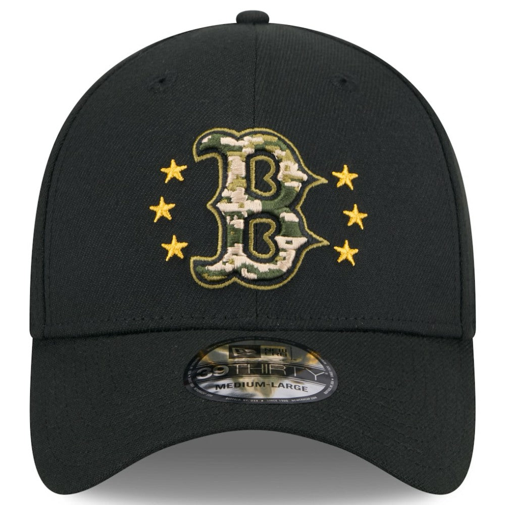 Boston Red Sox New Era 2024 Armed Forces Day 39THIRTY Flex Hat - Black - New Era Sale
