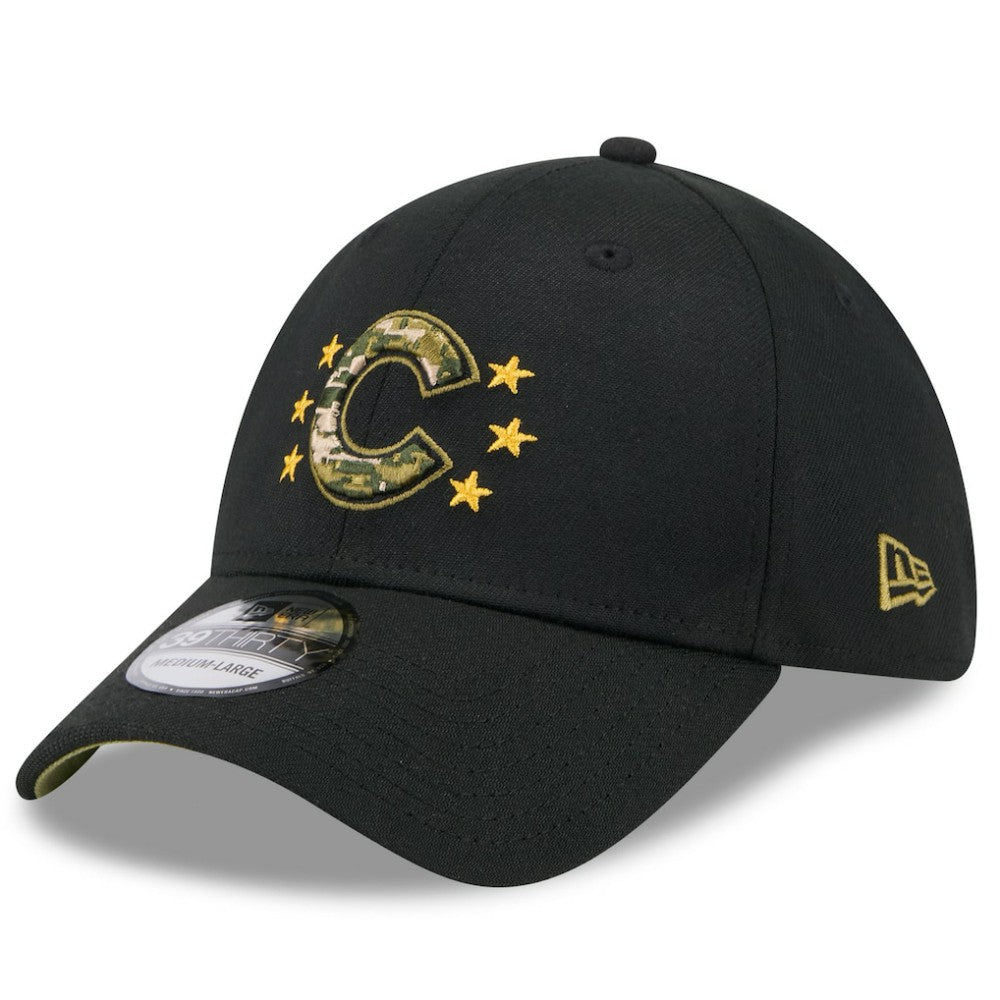 Chicago Cubs New Era 2024 Armed Forces Day 39THIRTY Flex Hat - Black - New Era Lifestyle