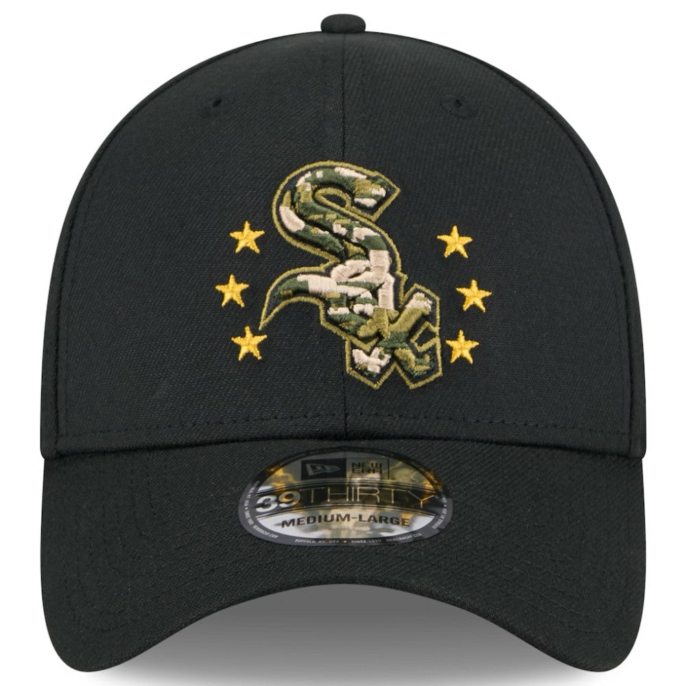 Chicago White Sox New Era 2024 Armed Forces Day 39THIRTY Flex Hat - Black - New Era Online