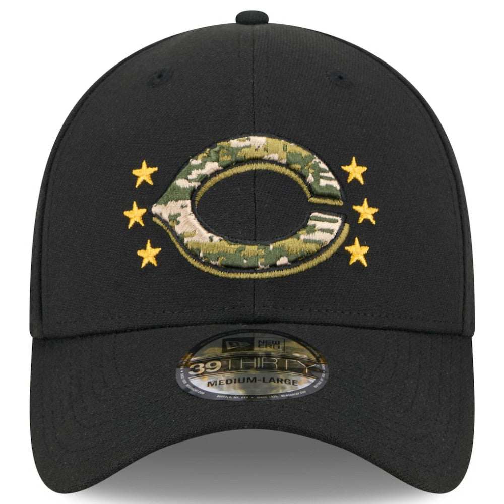 Cincinnati Reds New Era 2024 Armed Forces Day 39THIRTY Flex Hat - Black - New Era Discount