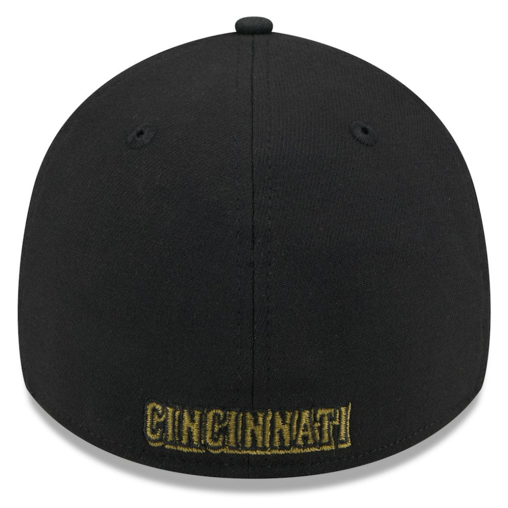Cincinnati Reds New Era 2024 Armed Forces Day 39THIRTY Flex Hat - Black - New Era Discount