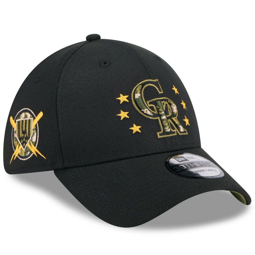 Colorado Rockies New Era 2024 Armed Forces Day 39THIRTY Flex Hat - Black - New Era Online