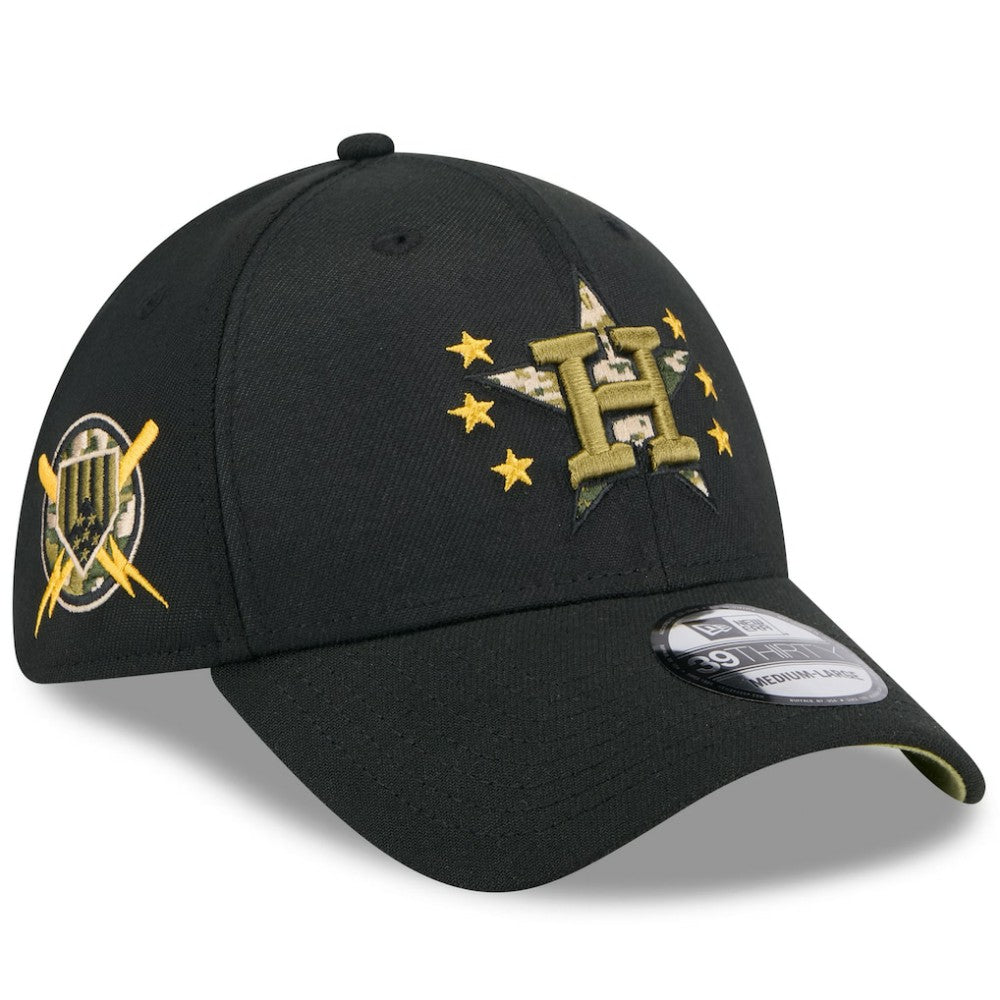 Houston Astros New Era 2024 Armed Forces Day 39THIRTY Flex Hat - Black - New Era on Sale
