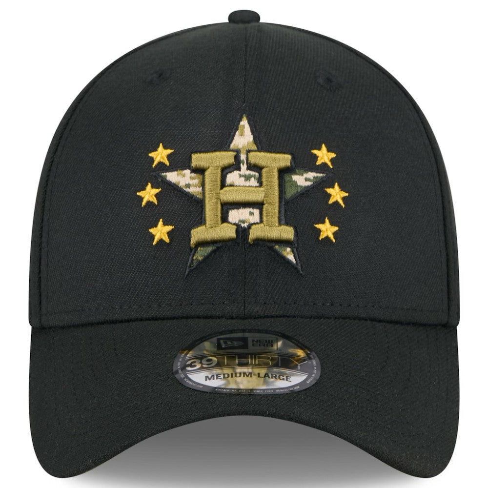 Houston Astros New Era 2024 Armed Forces Day 39THIRTY Flex Hat - Black - New Era on Sale