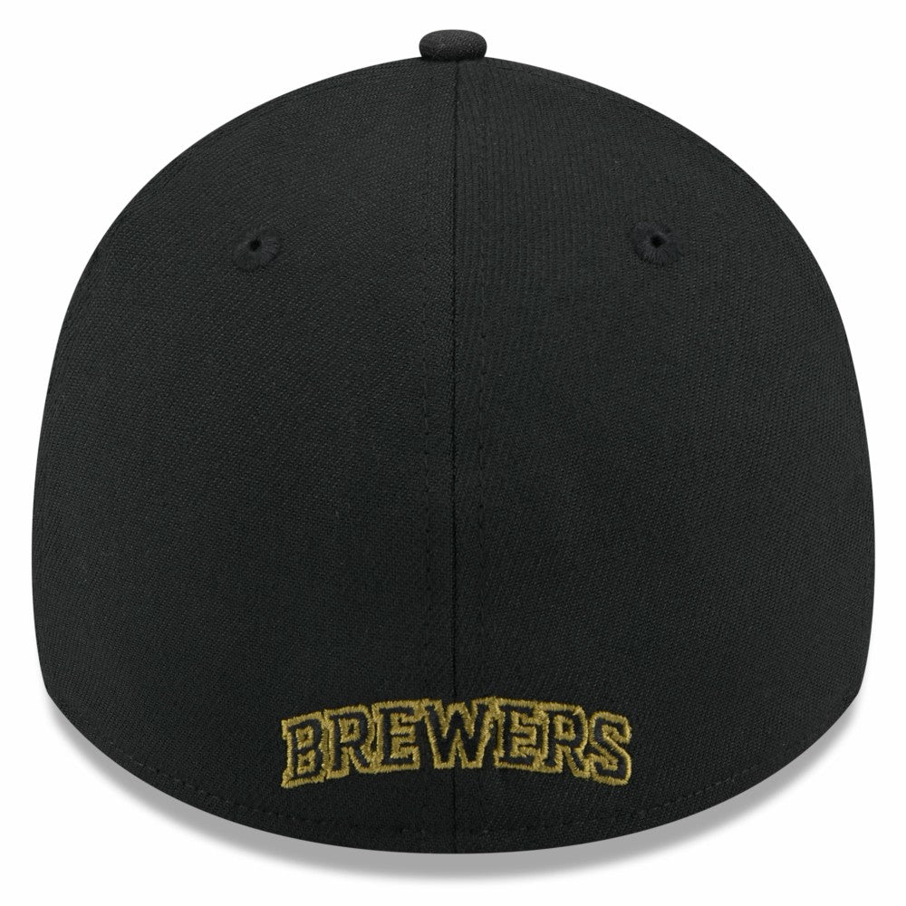 Milwaukee Brewers New Era 2024 Armed Forces Day 39THIRTY Flex Hat - Black - New Era Lifestyle