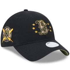 Boston Red Sox New Era Women's 2024 Armed Forces Day 9TWENTY Adjustable Hat - Black - New Era Online