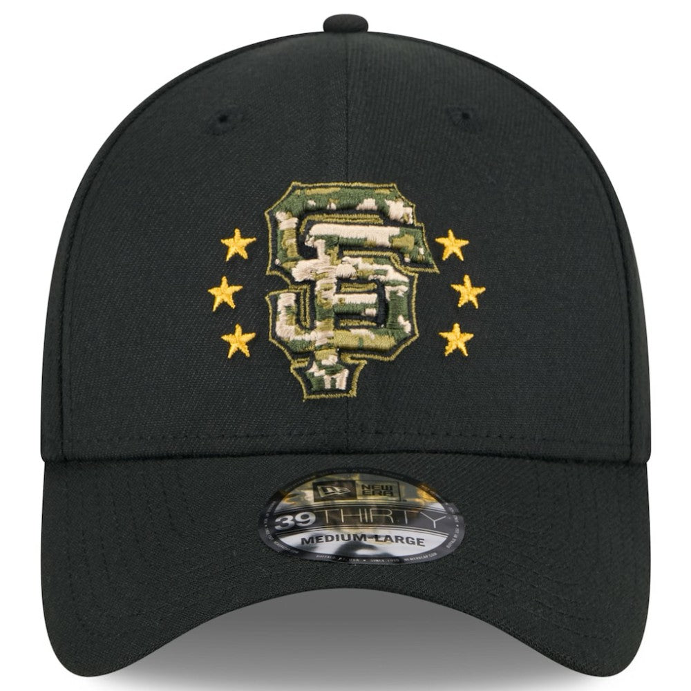 San Francisco Giants New Era 2024 Armed Forces Day 39THIRTY Flex Hat - Black - New Era Discount