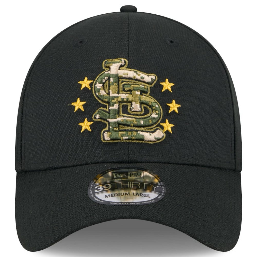 St. Louis Cardinals New Era 2024 Armed Forces Day 39THIRTY Flex Hat - Black - New Era on Sale