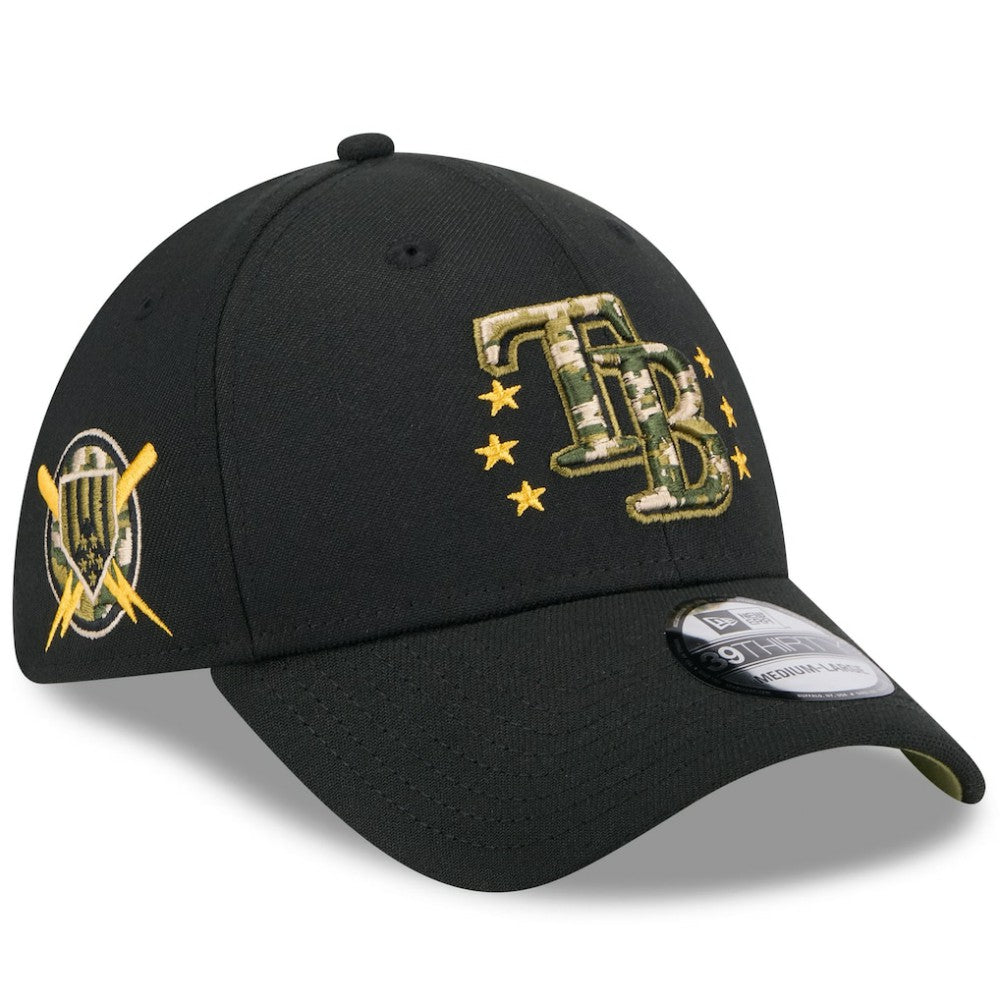 Tampa Bay Rays New Era 2024 Armed Forces Day 39THIRTY Flex Hat - Black - New Era Sale