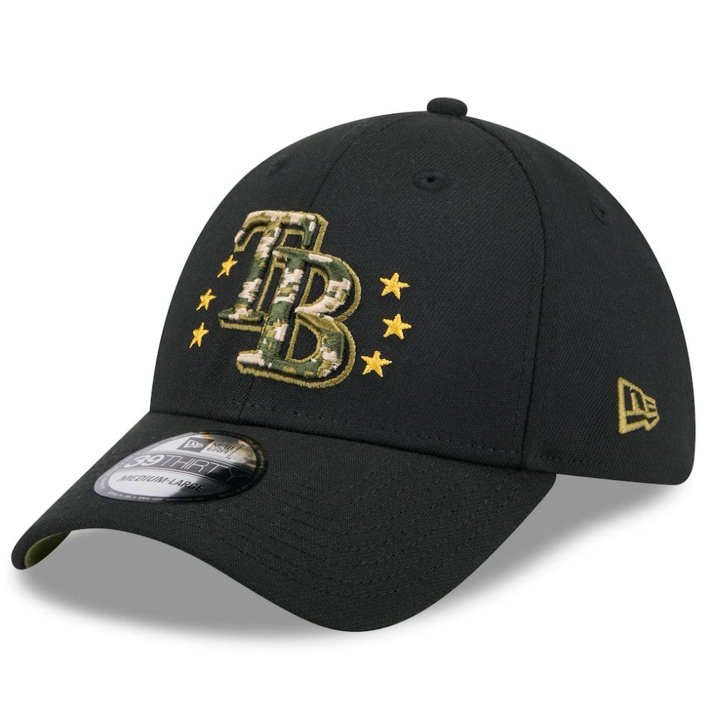 Tampa Bay Rays New Era 2024 Armed Forces Day 39THIRTY Flex Hat - Black - New Era Sale