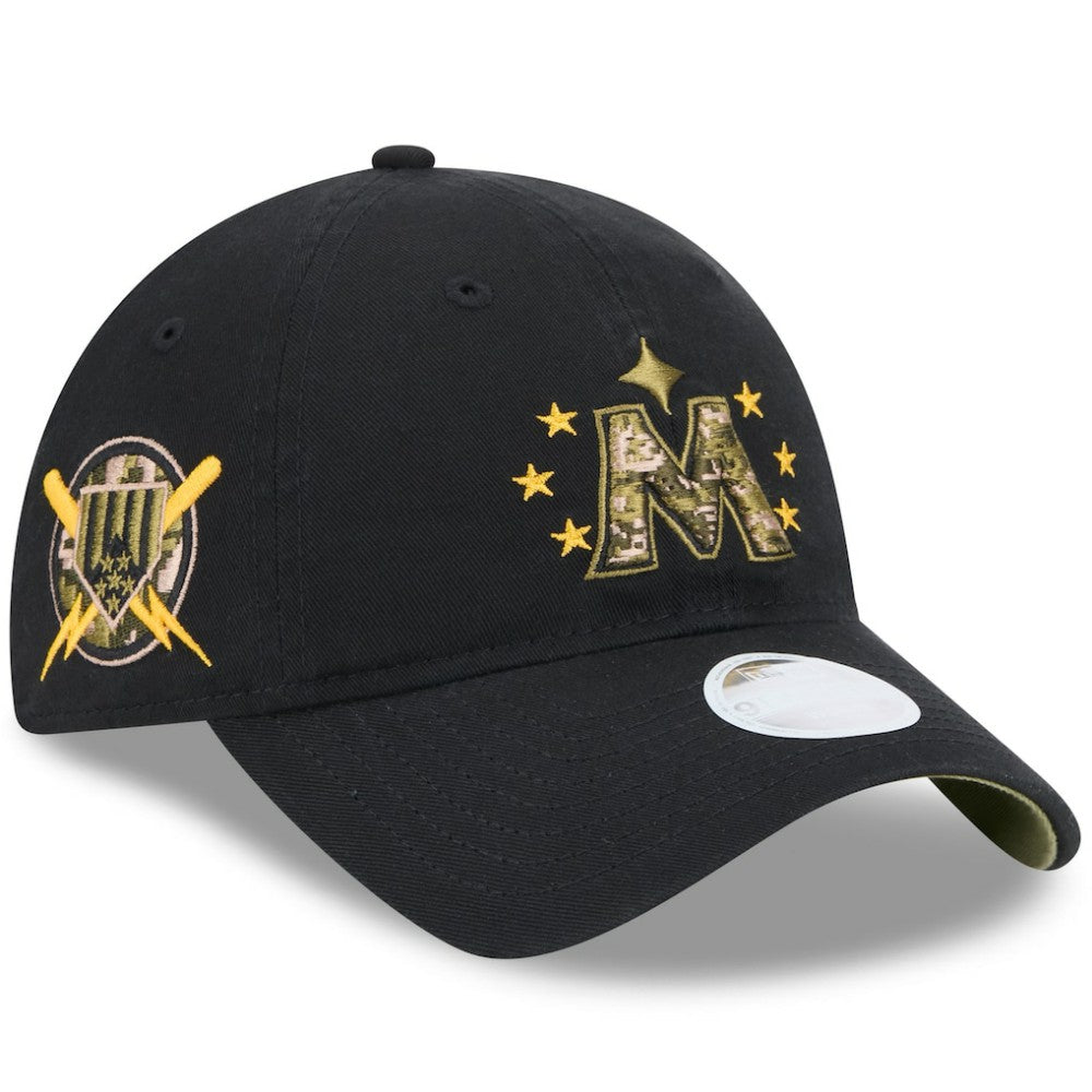 Minnesota Twins New Era Women's 2024 Armed Forces Day 9TWENTY Adjustable Hat - Black - New Era Online