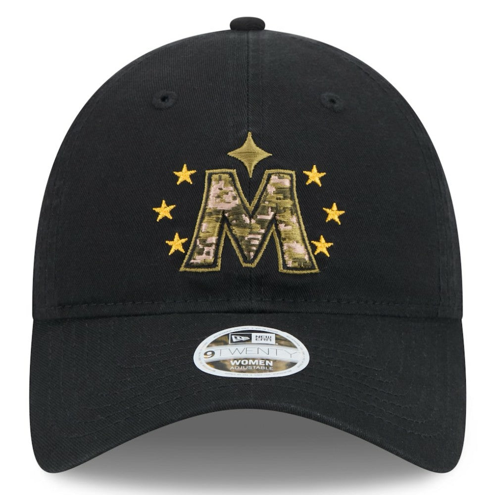 Minnesota Twins New Era Women's 2024 Armed Forces Day 9TWENTY Adjustable Hat - Black - New Era Online