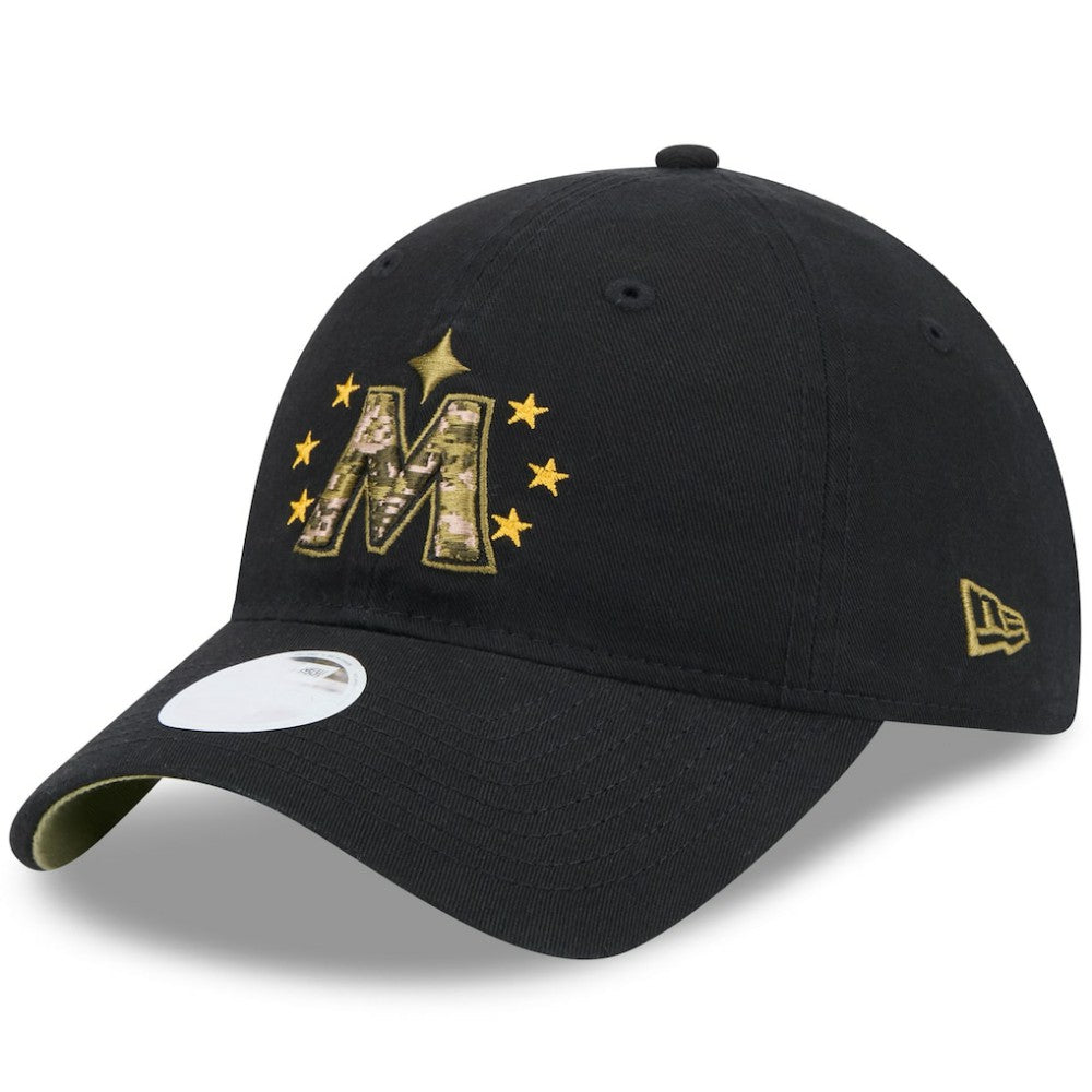 Minnesota Twins New Era Women's 2024 Armed Forces Day 9TWENTY Adjustable Hat - Black - New Era Online